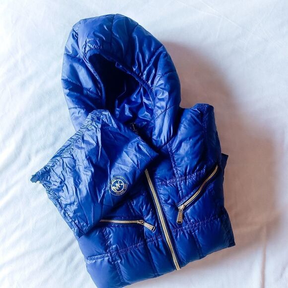 Nylon Puffer Jacket Hoodie - Picture 1 of 12